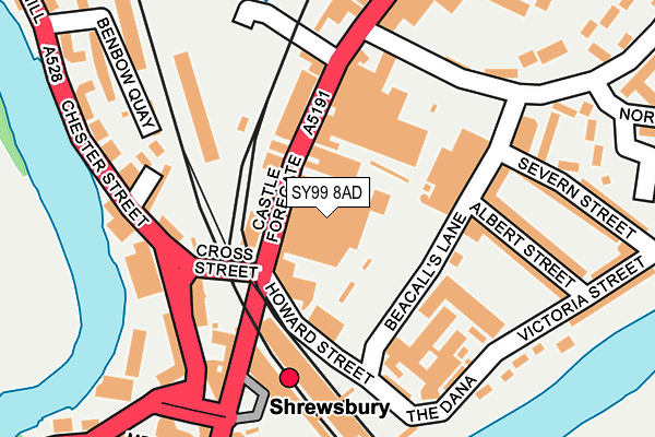 SY99 8AD map - OS OpenMap – Local (Ordnance Survey) SY99 8AD map - OS OpenMap – Local (Ordnance Survey)