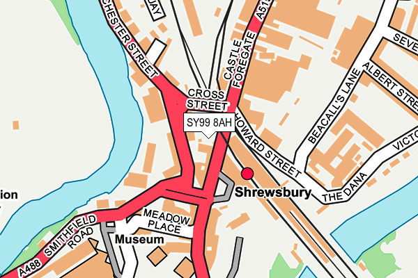 SY99 8AH map - OS OpenMap – Local (Ordnance Survey) SY99 8AH map - OS OpenMap – Local (Ordnance Survey)