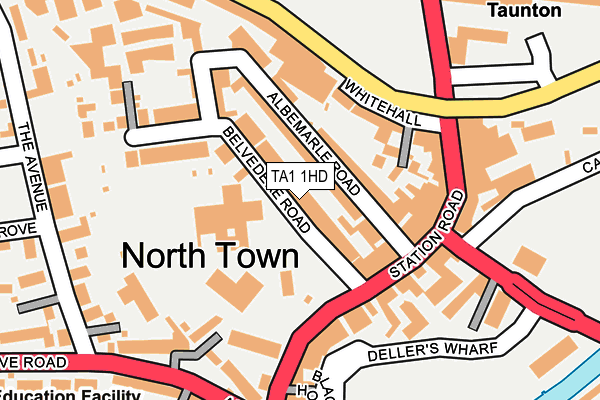 TA1 1HD map - OS OpenMap – Local (Ordnance Survey) TA1 1HD map - OS OpenMap – Local (Ordnance Survey)