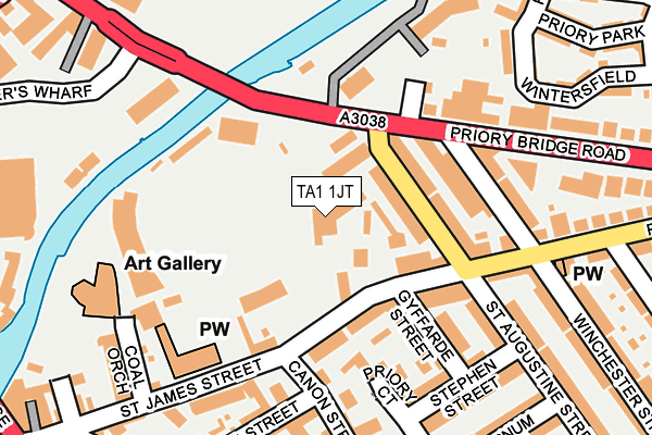 TA1 1JT map - OS OpenMap – Local (Ordnance Survey) TA1 1JT map - OS OpenMap – Local (Ordnance Survey)