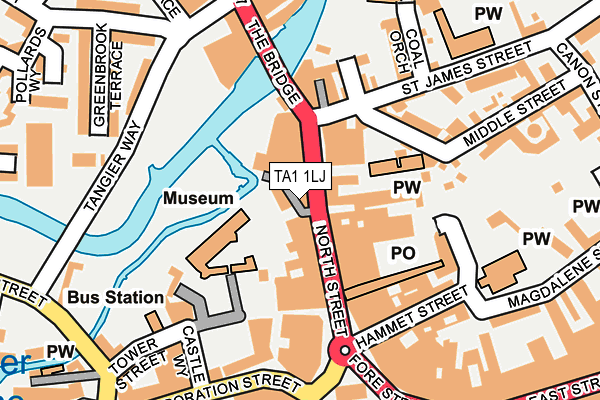 TA1 1LJ map - OS OpenMap – Local (Ordnance Survey) TA1 1LJ map - OS OpenMap – Local (Ordnance Survey)