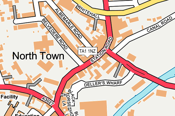 TA1 1NZ map - OS OpenMap – Local (Ordnance Survey) TA1 1NZ map - OS OpenMap – Local (Ordnance Survey)