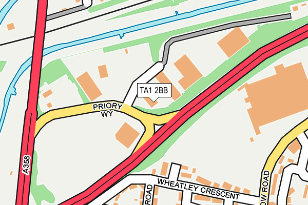 TA1 2BB map - OS OpenMap – Local (Ordnance Survey) TA1 2BB map - OS OpenMap – Local (Ordnance Survey)