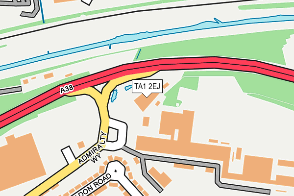TA1 2EJ map - OS OpenMap – Local (Ordnance Survey) TA1 2EJ map - OS OpenMap – Local (Ordnance Survey)