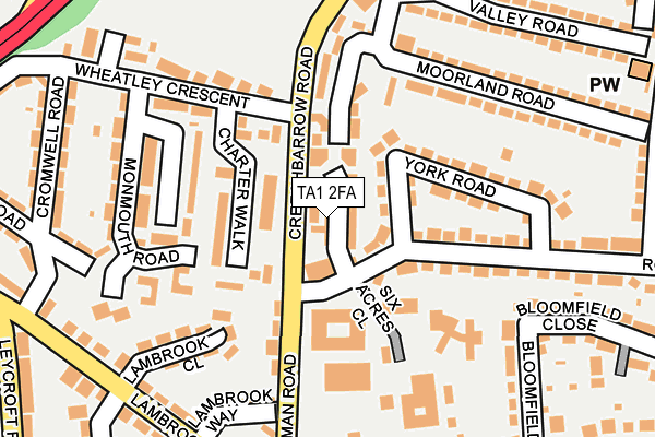 TA1 2FA map - OS OpenMap – Local (Ordnance Survey) TA1 2FA map - OS OpenMap – Local (Ordnance Survey)