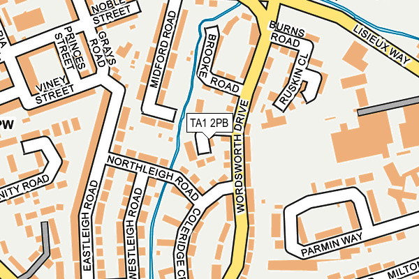 TA1 2PB map - OS OpenMap – Local (Ordnance Survey) TA1 2PB map - OS OpenMap – Local (Ordnance Survey)