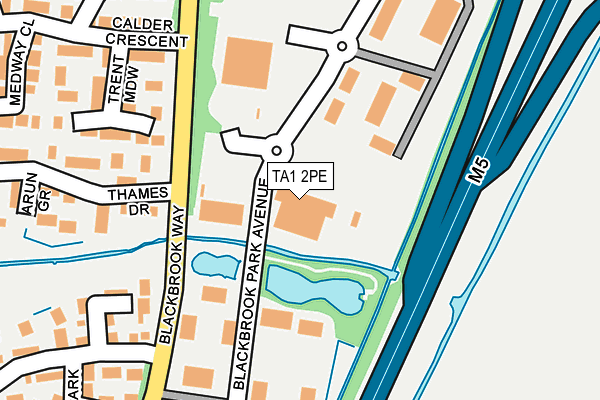 TA1 2PE map - OS OpenMap – Local (Ordnance Survey) TA1 2PE map - OS OpenMap – Local (Ordnance Survey)