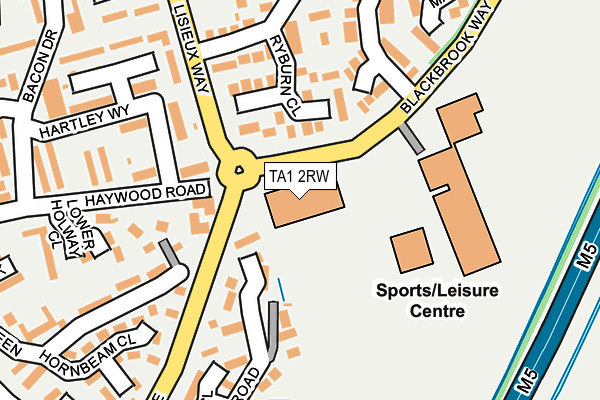TA1 2RW map - OS OpenMap – Local (Ordnance Survey) TA1 2RW map - OS OpenMap – Local (Ordnance Survey)