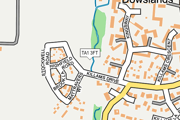 TA1 3FT map - OS OpenMap – Local (Ordnance Survey) TA1 3FT map - OS OpenMap – Local (Ordnance Survey)