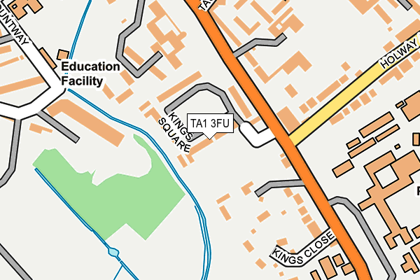 TA1 3FU map - OS OpenMap – Local (Ordnance Survey) TA1 3FU map - OS OpenMap – Local (Ordnance Survey)