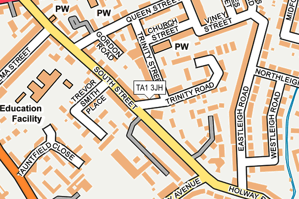 TA1 3JH map - OS OpenMap – Local (Ordnance Survey) TA1 3JH map - OS OpenMap – Local (Ordnance Survey)