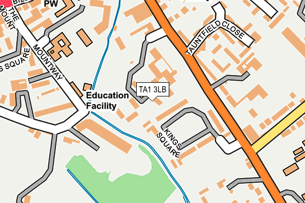 TA1 3LB map - OS OpenMap – Local (Ordnance Survey) TA1 3LB map - OS OpenMap – Local (Ordnance Survey)