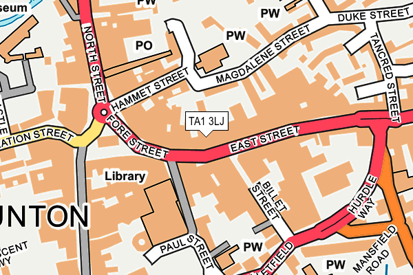 TA1 3LJ map - OS OpenMap – Local (Ordnance Survey) TA1 3LJ map - OS OpenMap – Local (Ordnance Survey)