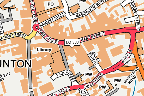 TA1 3LU map - OS OpenMap – Local (Ordnance Survey) TA1 3LU map - OS OpenMap – Local (Ordnance Survey)