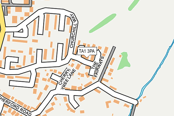 TA1 3PA map - OS OpenMap – Local (Ordnance Survey) TA1 3PA map - OS OpenMap – Local (Ordnance Survey)