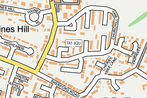 TA1 3QU map - OS OpenMap – Local (Ordnance Survey) TA1 3QU map - OS OpenMap – Local (Ordnance Survey)
