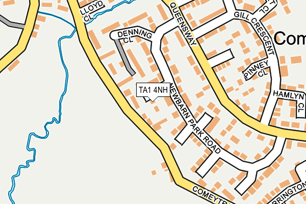 TA1 4NH map - OS OpenMap – Local (Ordnance Survey) TA1 4NH map - OS OpenMap – Local (Ordnance Survey)