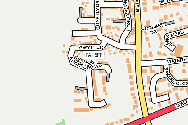 TA1 5FF map - OS OpenMap – Local (Ordnance Survey) TA1 5FF map - OS OpenMap – Local (Ordnance Survey)