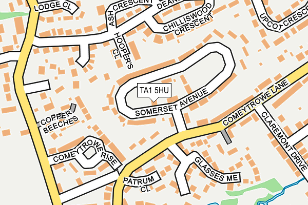 TA1 5HU map - OS OpenMap – Local (Ordnance Survey) TA1 5HU map - OS OpenMap – Local (Ordnance Survey)