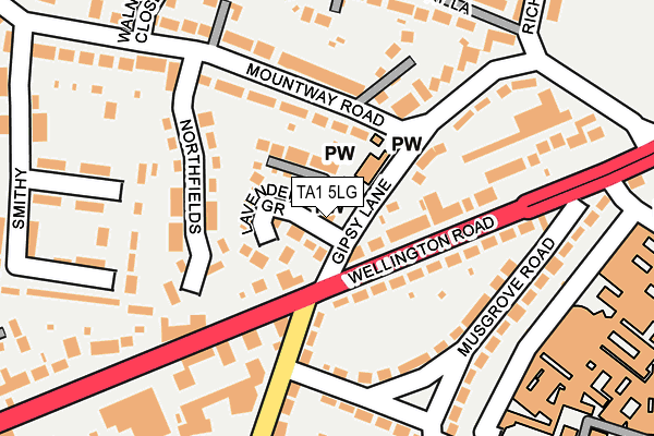 TA1 5LG map - OS OpenMap – Local (Ordnance Survey) TA1 5LG map - OS OpenMap – Local (Ordnance Survey)