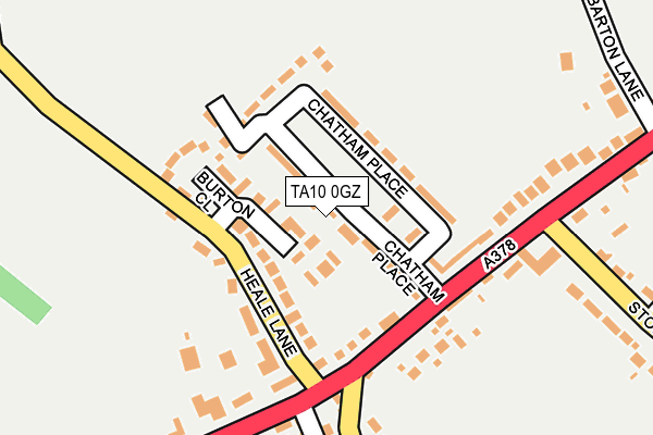 TA10 0GZ map - OS OpenMap – Local (Ordnance Survey) TA10 0GZ map - OS OpenMap – Local (Ordnance Survey)