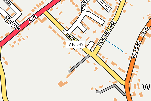 TA10 0HY map - OS OpenMap – Local (Ordnance Survey) TA10 0HY map - OS OpenMap – Local (Ordnance Survey)
