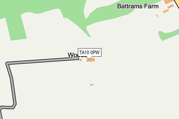 TA10 0PW map - OS OpenMap – Local (Ordnance Survey)