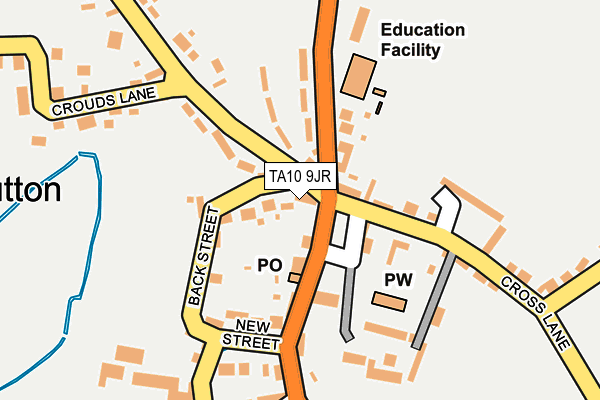 TA10 9JR map - OS OpenMap – Local (Ordnance Survey) TA10 9JR map - OS OpenMap – Local (Ordnance Survey)