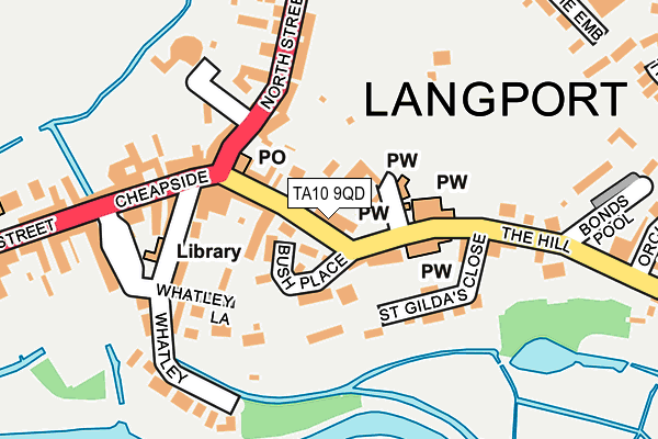 TA10 9QD map - OS OpenMap – Local (Ordnance Survey) TA10 9QD map - OS OpenMap – Local (Ordnance Survey)