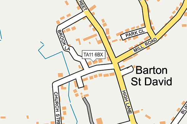 TA11 6BX map - OS OpenMap – Local (Ordnance Survey) TA11 6BX map - OS OpenMap – Local (Ordnance Survey)
