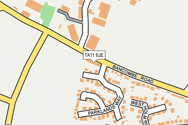 TA11 6JE map - OS OpenMap – Local (Ordnance Survey) TA11 6JE map - OS OpenMap – Local (Ordnance Survey)