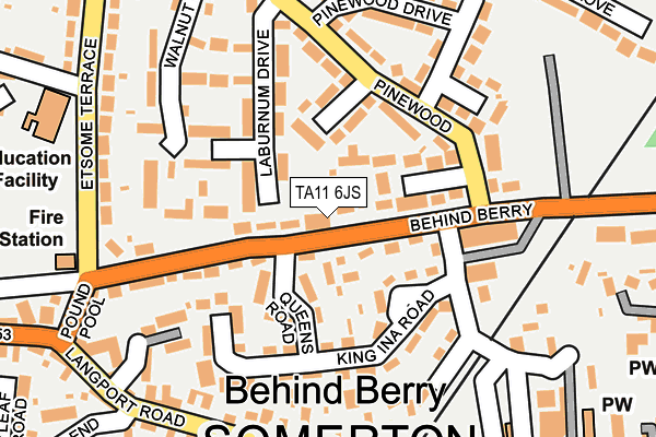 TA11 6JS map - OS OpenMap – Local (Ordnance Survey) TA11 6JS map - OS OpenMap – Local (Ordnance Survey)