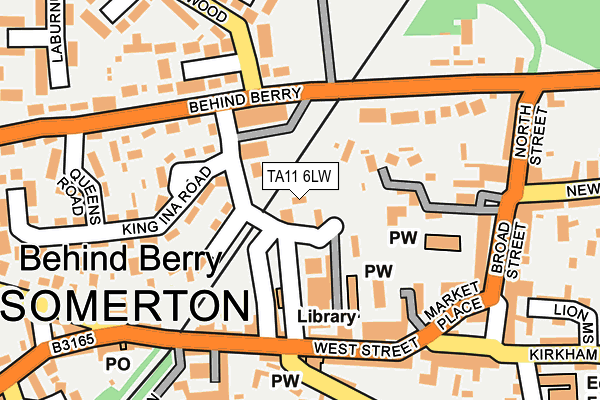 TA11 6LW map - OS OpenMap – Local (Ordnance Survey) TA11 6LW map - OS OpenMap – Local (Ordnance Survey)