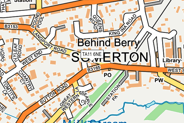 TA11 6NE map - OS OpenMap – Local (Ordnance Survey) TA11 6NE map - OS OpenMap – Local (Ordnance Survey)