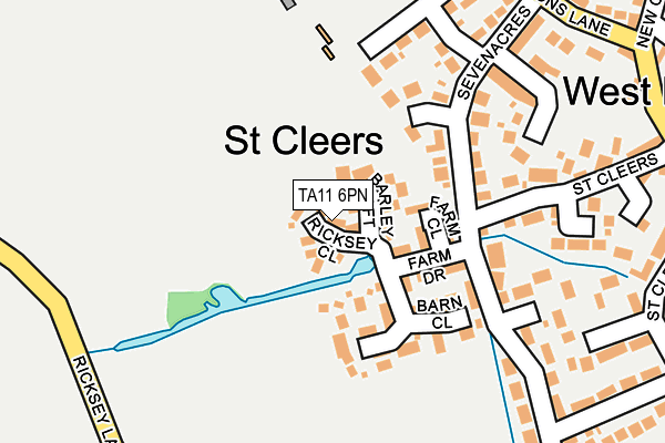 TA11 6PN map - OS OpenMap – Local (Ordnance Survey) TA11 6PN map - OS OpenMap – Local (Ordnance Survey)