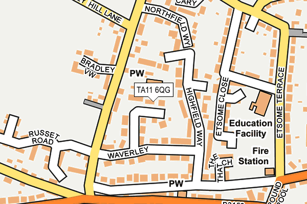 TA11 6QG map - OS OpenMap – Local (Ordnance Survey) TA11 6QG map - OS OpenMap – Local (Ordnance Survey)