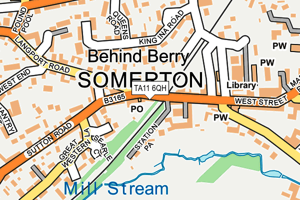 TA11 6QH map - OS OpenMap – Local (Ordnance Survey) TA11 6QH map - OS OpenMap – Local (Ordnance Survey)
