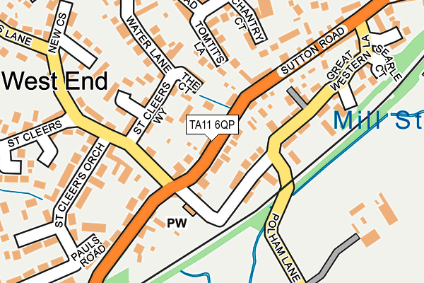 TA11 6QP map - OS OpenMap – Local (Ordnance Survey) TA11 6QP map - OS OpenMap – Local (Ordnance Survey)