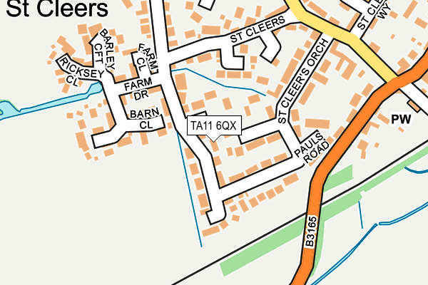 TA11 6QX map - OS OpenMap – Local (Ordnance Survey) TA11 6QX map - OS OpenMap – Local (Ordnance Survey)
