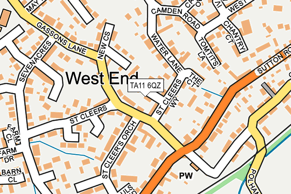 TA11 6QZ map - OS OpenMap – Local (Ordnance Survey) TA11 6QZ map - OS OpenMap – Local (Ordnance Survey)