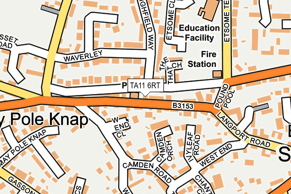 TA11 6RT map - OS OpenMap – Local (Ordnance Survey) TA11 6RT map - OS OpenMap – Local (Ordnance Survey)