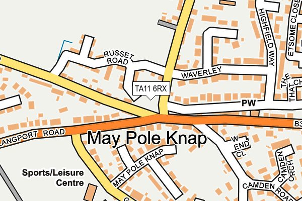 TA11 6RX map - OS OpenMap – Local (Ordnance Survey) TA11 6RX map - OS OpenMap – Local (Ordnance Survey)