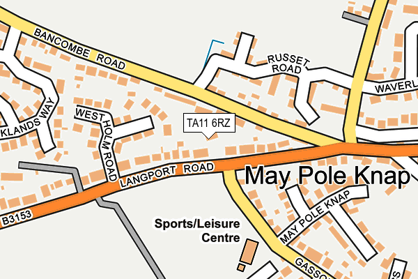 TA11 6RZ map - OS OpenMap – Local (Ordnance Survey) TA11 6RZ map - OS OpenMap – Local (Ordnance Survey)