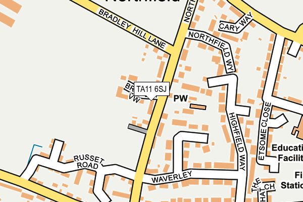 TA11 6SJ map - OS OpenMap – Local (Ordnance Survey) TA11 6SJ map - OS OpenMap – Local (Ordnance Survey)