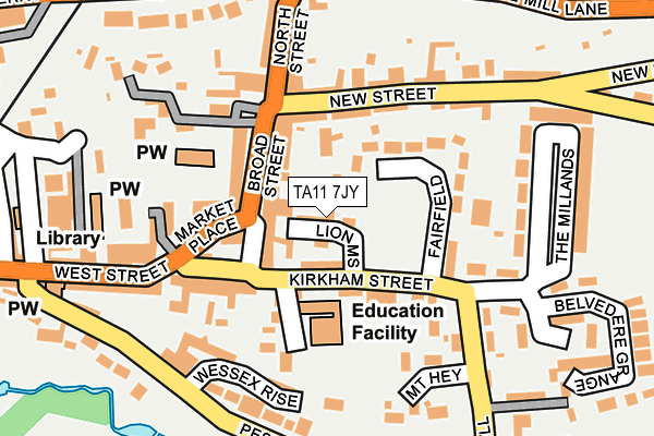 TA11 7JY map - OS OpenMap – Local (Ordnance Survey) TA11 7JY map - OS OpenMap – Local (Ordnance Survey)