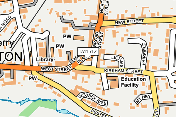 TA11 7LZ map - OS OpenMap – Local (Ordnance Survey) TA11 7LZ map - OS OpenMap – Local (Ordnance Survey)