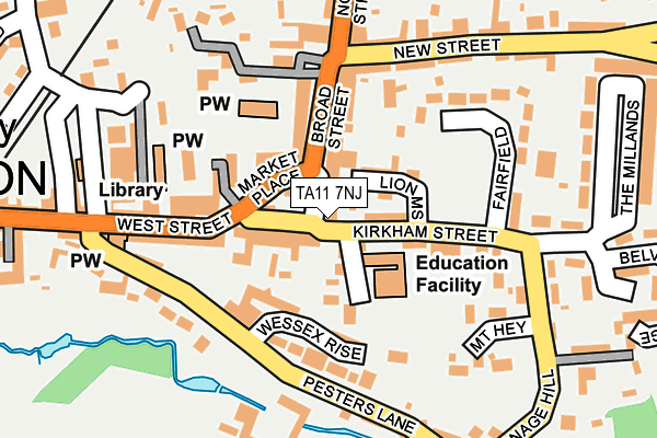 TA11 7NJ map - OS OpenMap – Local (Ordnance Survey) TA11 7NJ map - OS OpenMap – Local (Ordnance Survey)