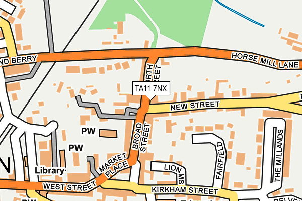 TA11 7NX map - OS OpenMap – Local (Ordnance Survey) TA11 7NX map - OS OpenMap – Local (Ordnance Survey)