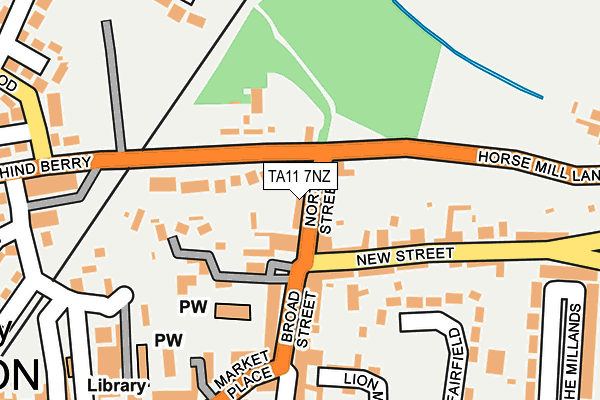 TA11 7NZ map - OS OpenMap – Local (Ordnance Survey) TA11 7NZ map - OS OpenMap – Local (Ordnance Survey)