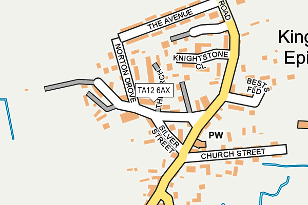 TA12 6AX map - OS OpenMap – Local (Ordnance Survey) TA12 6AX map - OS OpenMap – Local (Ordnance Survey)